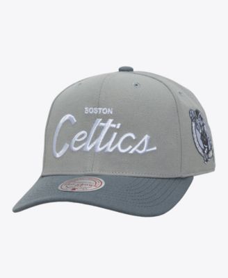 Men's Gray Boston Celtics Thunderstorm Head Coach Pro Crown Snapback Hat