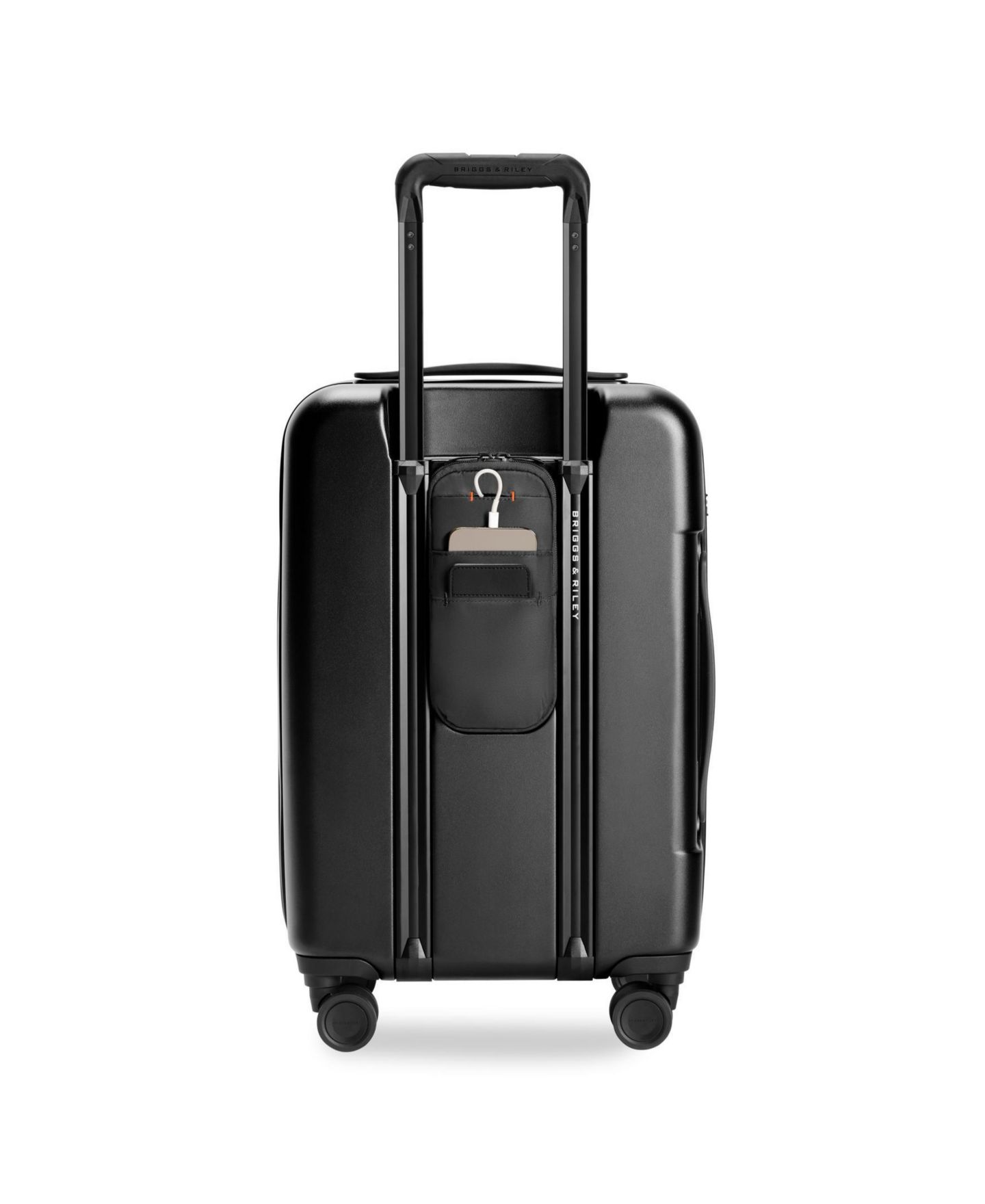 Чемодан Briggs & Riley Essential Front Pocket Carry-On Expandable Spinner, цвет: Чёрный — фото 3