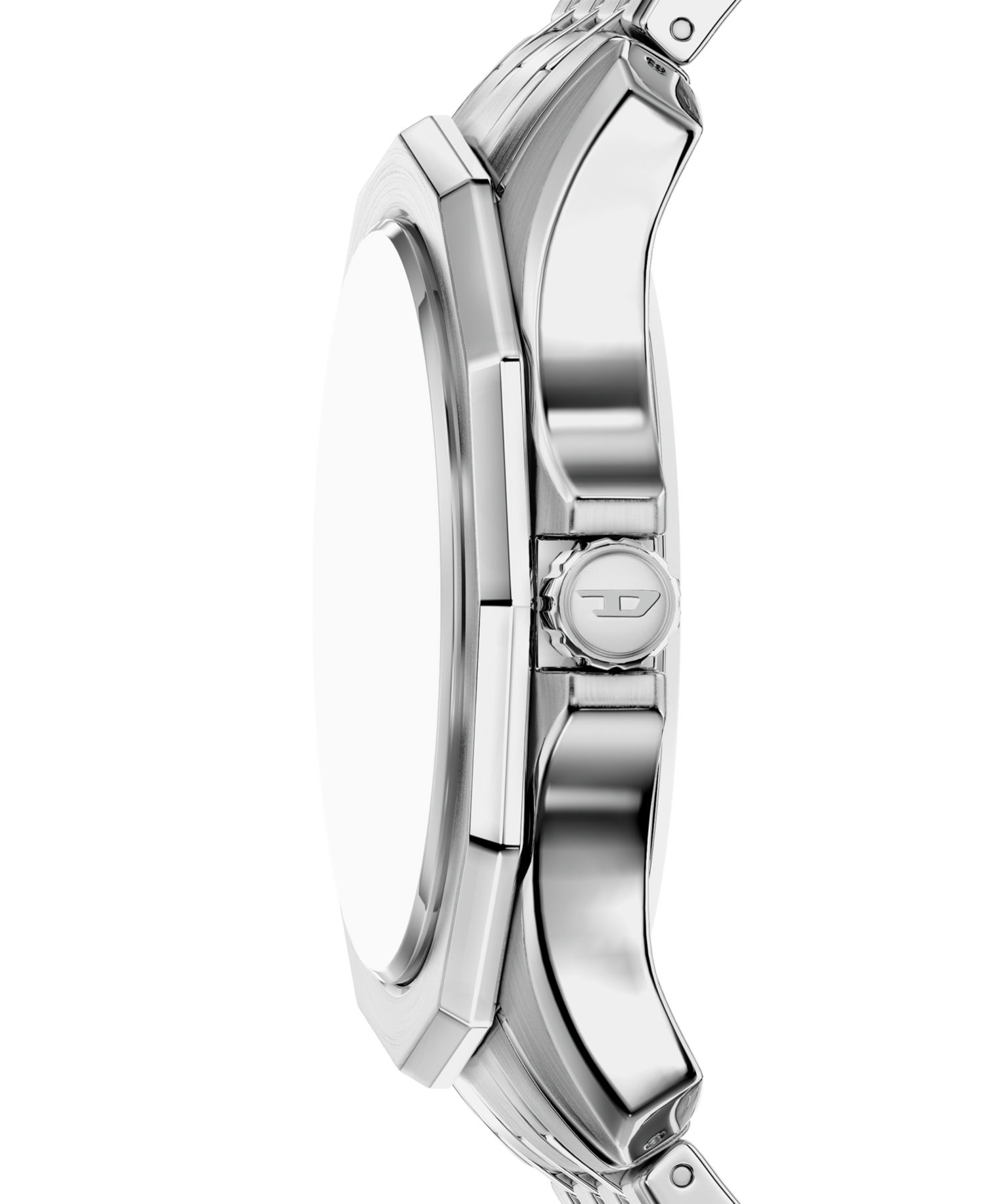 Men's Stinger Quartz Silver Stainless Steel Watch 44mm