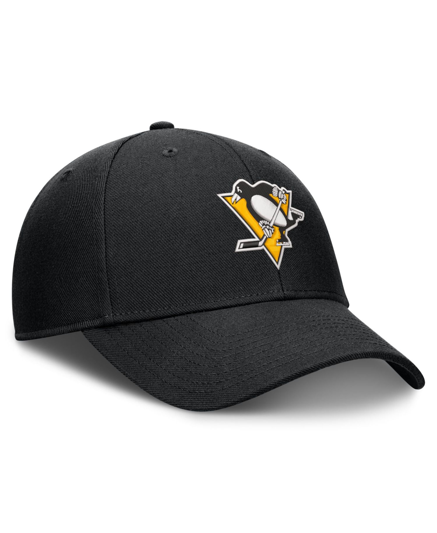 Men's Black Pittsburgh Penguins Force Adjustable Hat