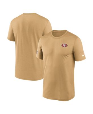 Men's Gold San Francisco 49ers Sideline Legend Small Logo Dri-FIT T-Shirt