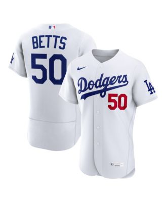 Men's Mookie Betts White Los Angeles Dodgers Home Authentic Jersey