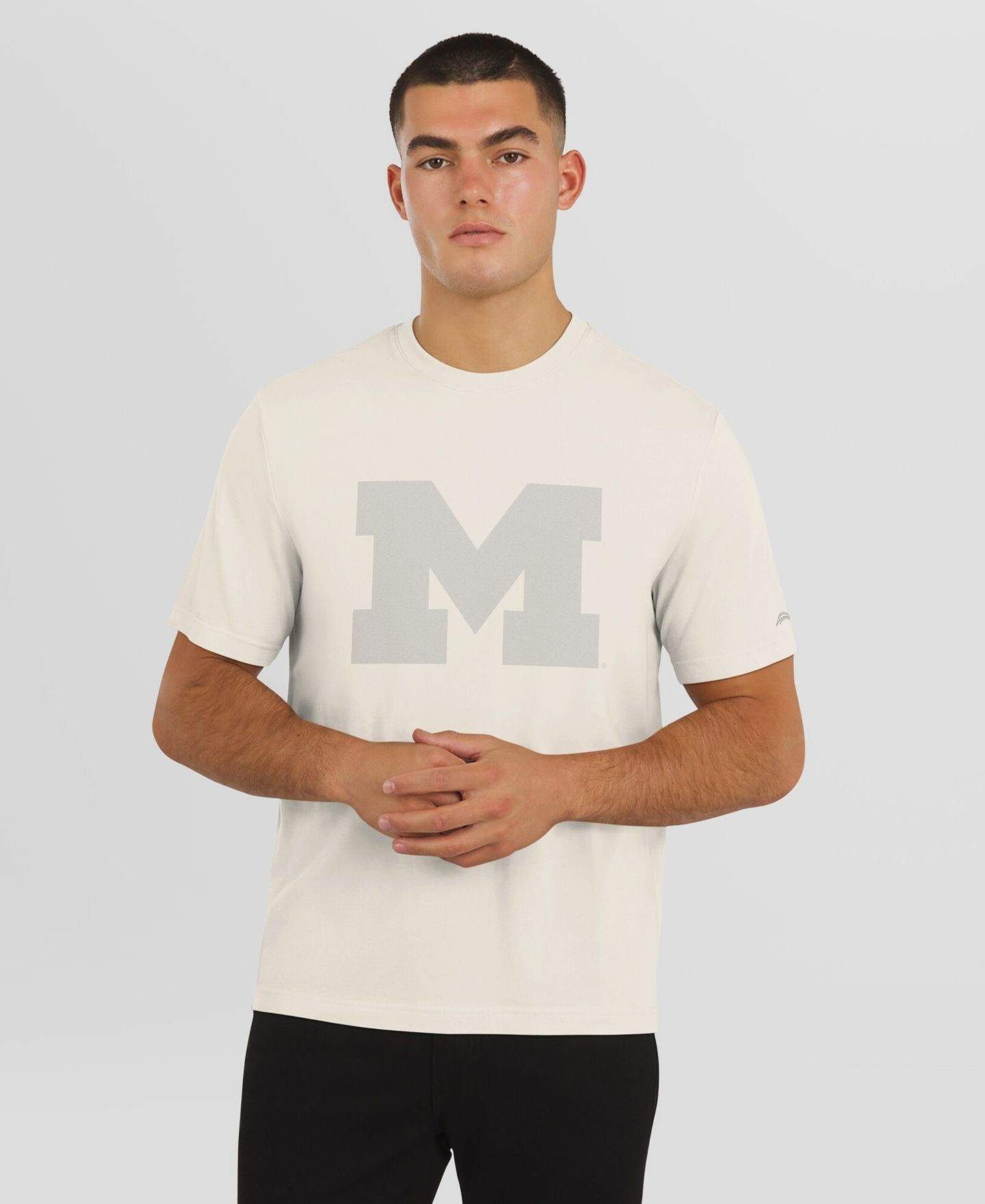 Мужская футболка J. Palmer Cream Michigan Wolverines Play Action Tri-Blend Performance — фото 4