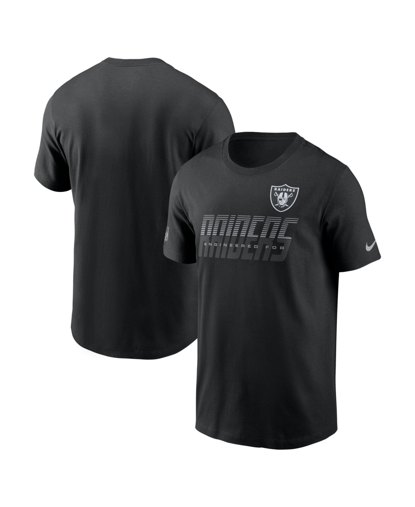 Мужская футболка Nike Black Las Vegas Raiders Sideline Dri-FIT — фото 1