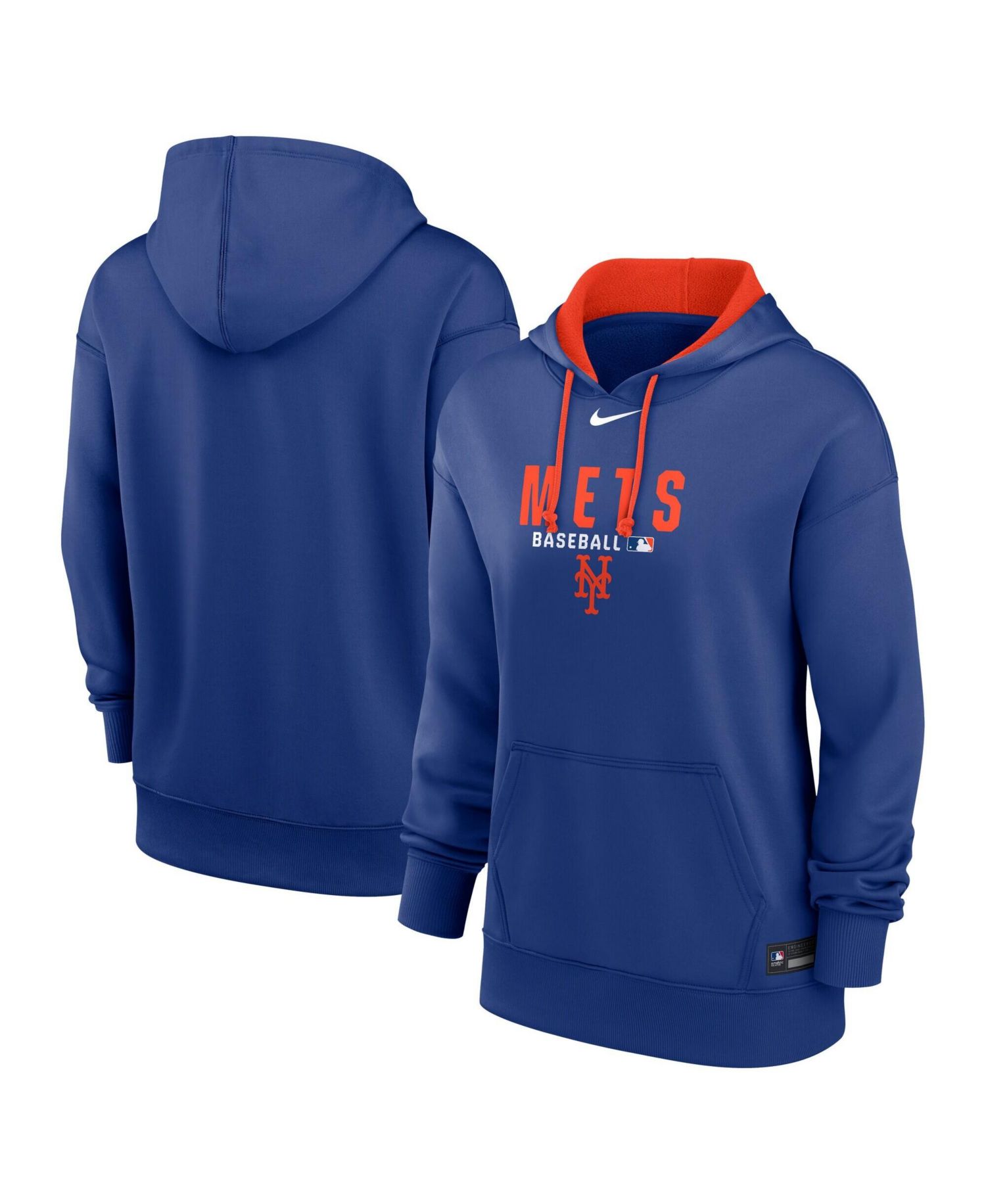 Women's Royal New York Mets Authentic Collection Therma-FIT Hoodie