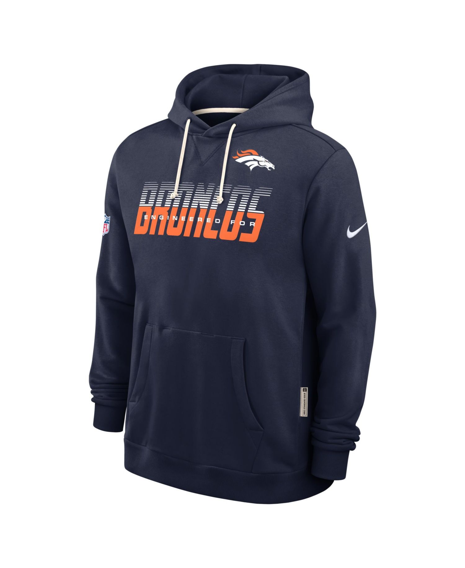 Men's Navy Denver Broncos Sideline Standard Issue Dri-FIT Hoodie