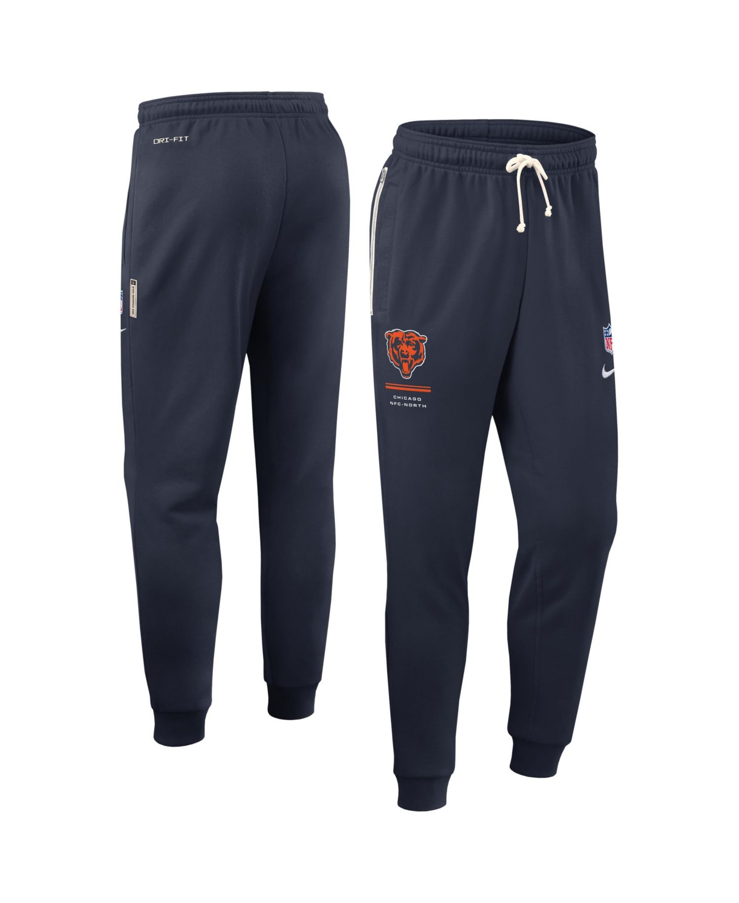 Men's Navy Chicago Bears Sideline Standard Issue Dri-FIT Taper Pants