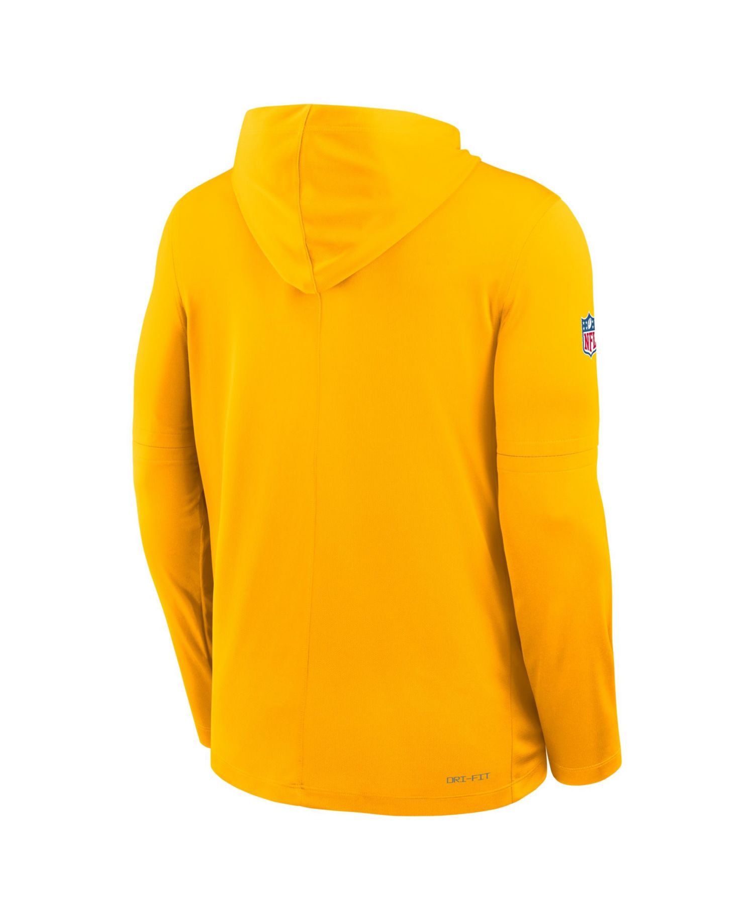 Men's Gold Pittsburgh Steelers Sideline Dri-FIT Long Sleeve Hoodie
