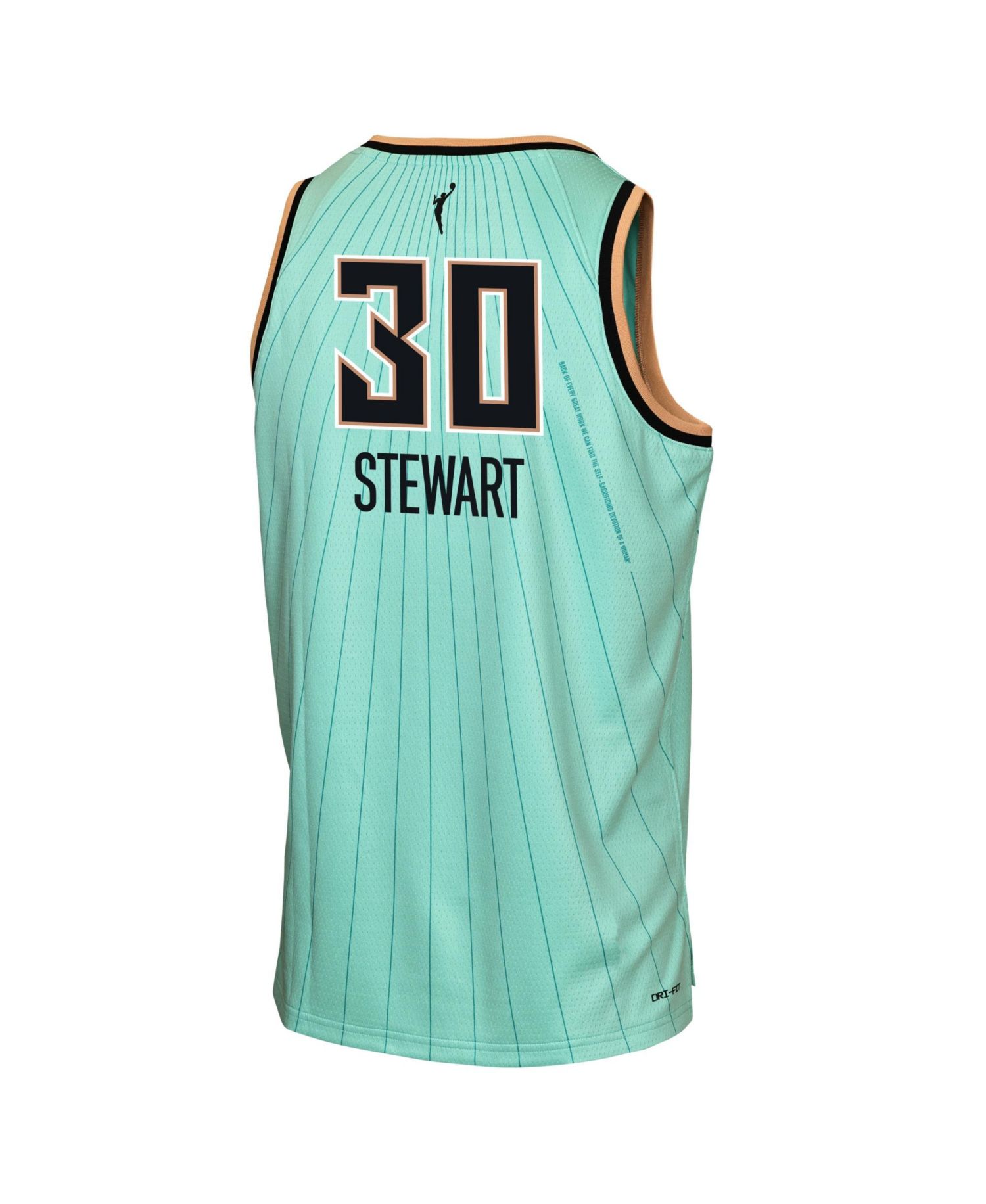 Big Boys and Girls Breanna Stewart Mint New York Liberty Victory Rebel Edition Jersey