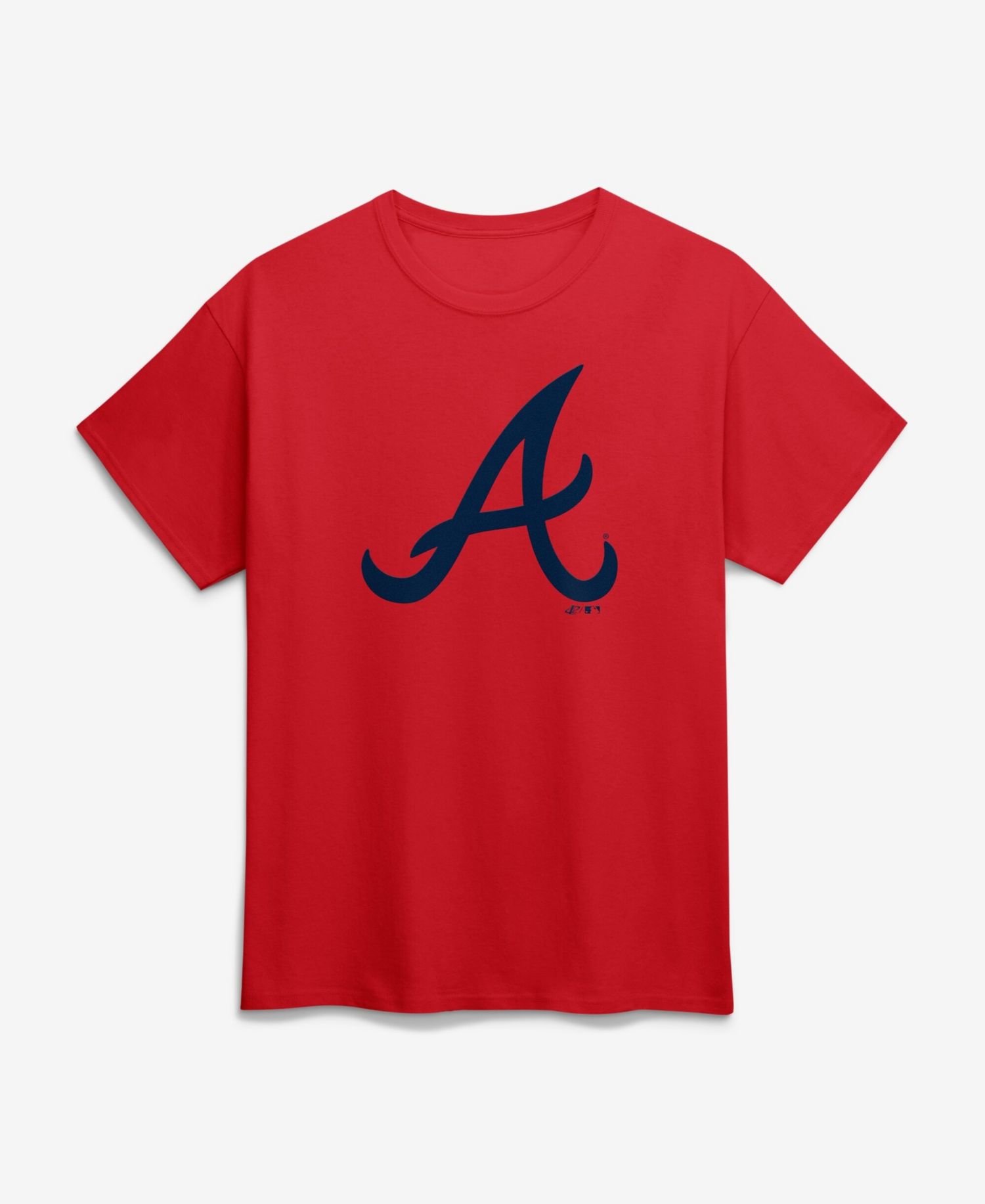 Men's Red Atlanta Braves Logo T-Shirt