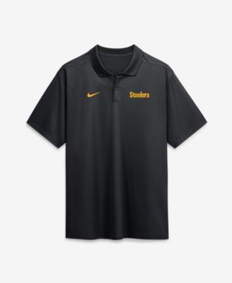 Men's Black Pittsburgh Steelers Wordmark Victory Dri-FIT Polo Shirt