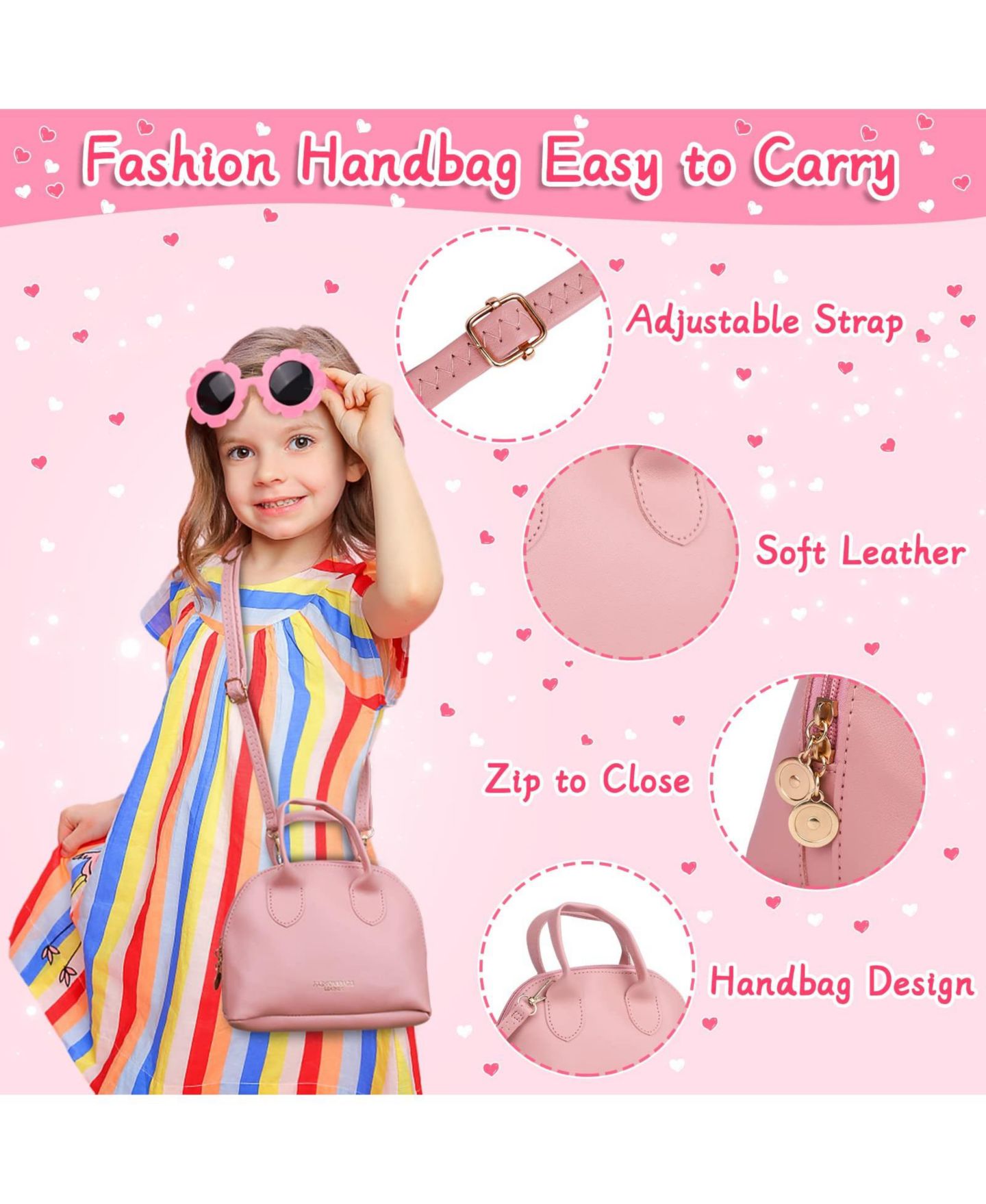 Детские игрушки GNUADZ Makeup 25-Piece Play Purse Set, Ages 3+, цвет: Разноцветный — фото 3