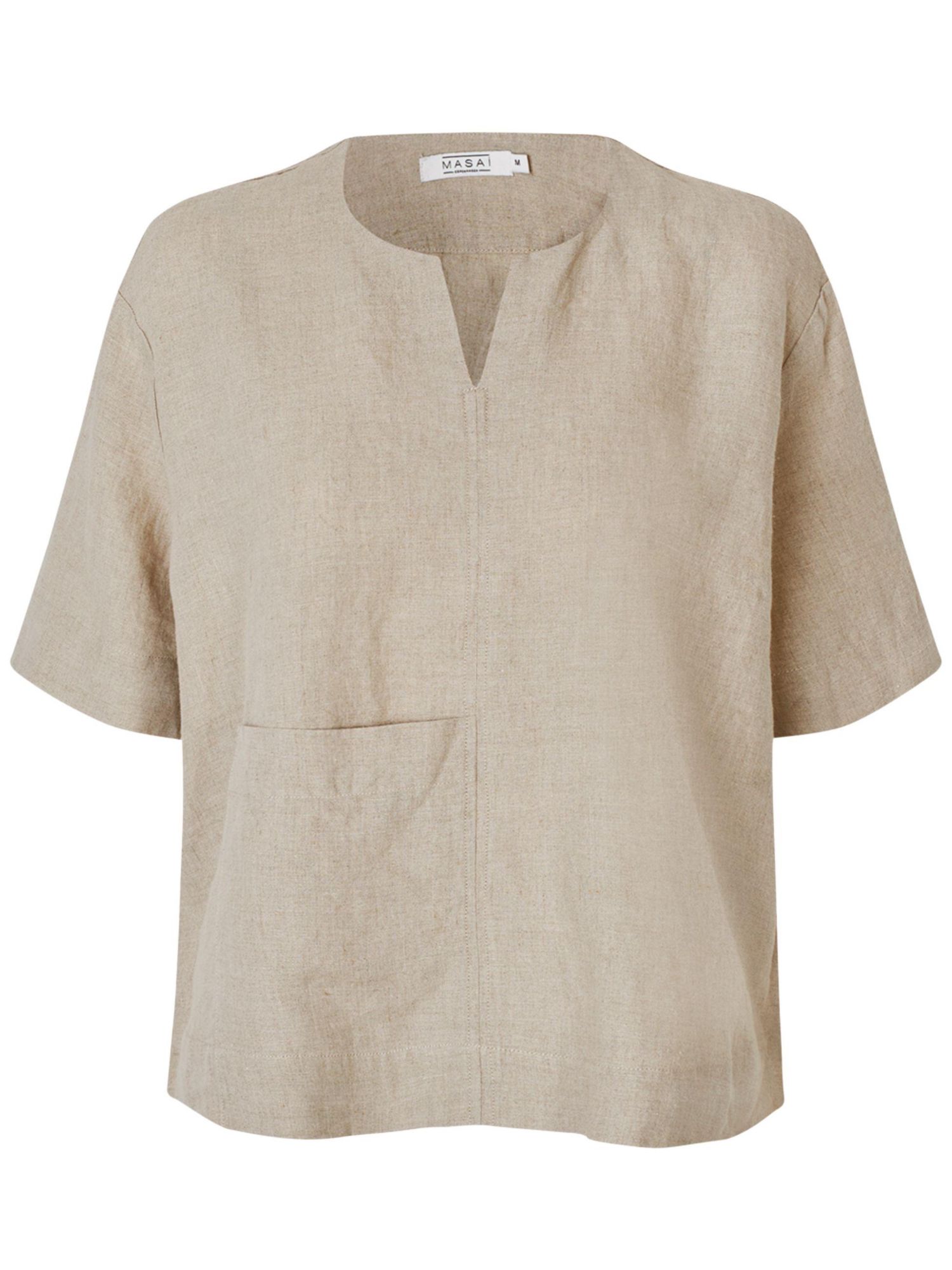 Women's Madolorea Linen Short Sleeve Tunic Top