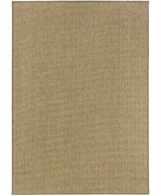 Karavia 2068X Tan 3'7" x 5'6" Outdoor Area Rug