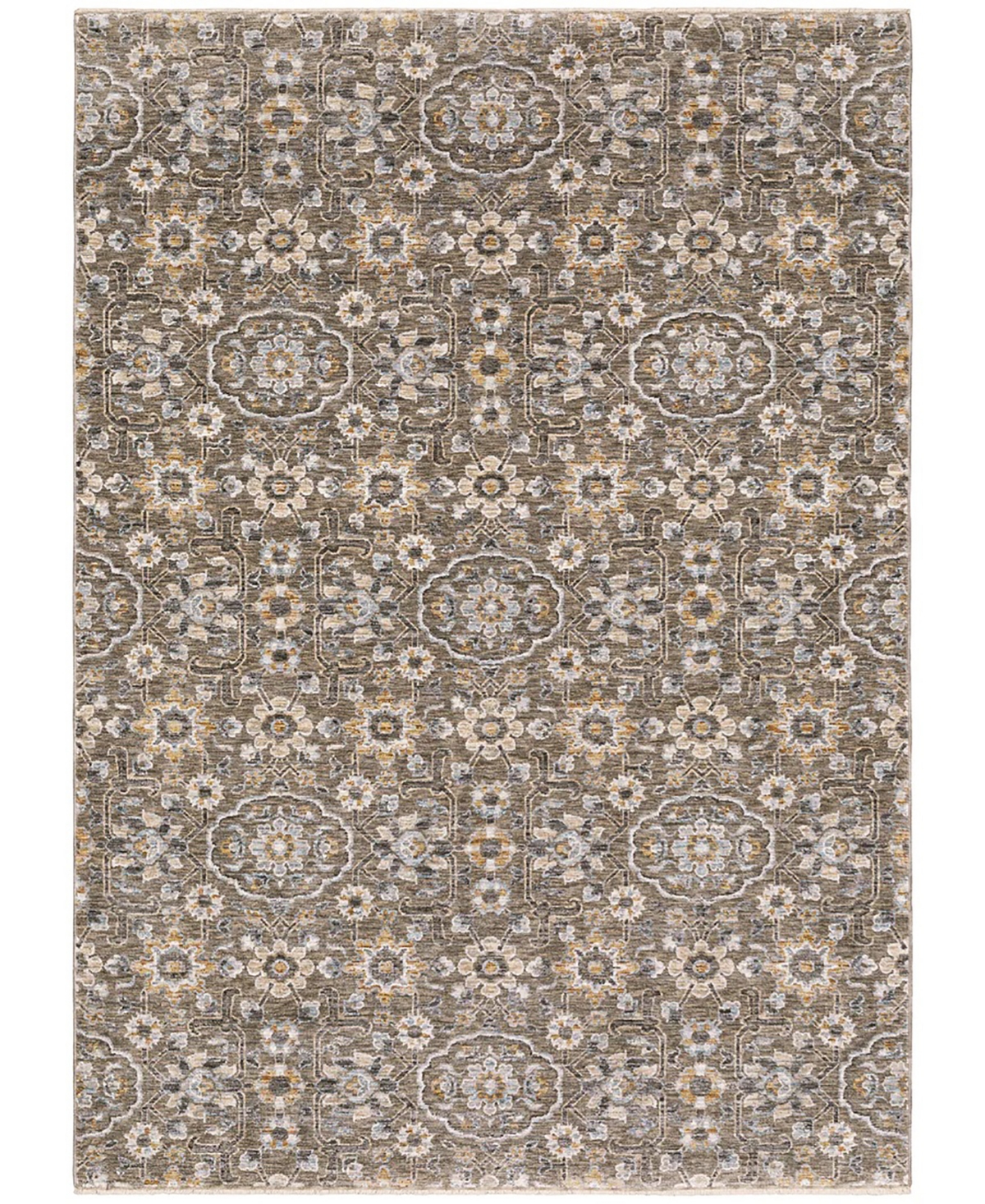 Oriental Weavers Maharaja 532D Gray and Tan 5'3" x 7'6" Area Rug