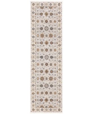 Maharaja 71W Ivory and Gold 2'3" x 7'6" Runner Rug