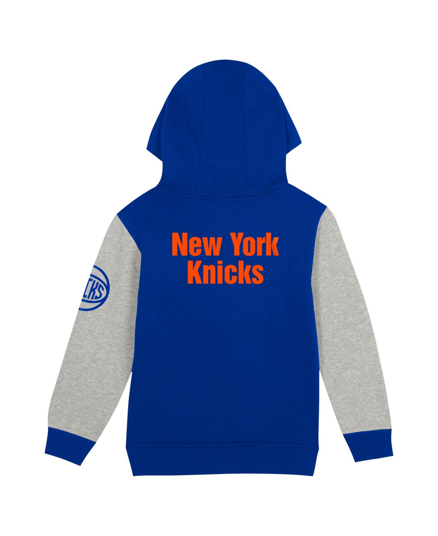Toddler Blue New York Knicks Fair Catch Fleece Pullover Hoodie
