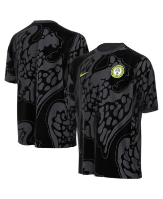 Big Boys and Girls Gray Nigeria National Team Allover Print T-Shirt