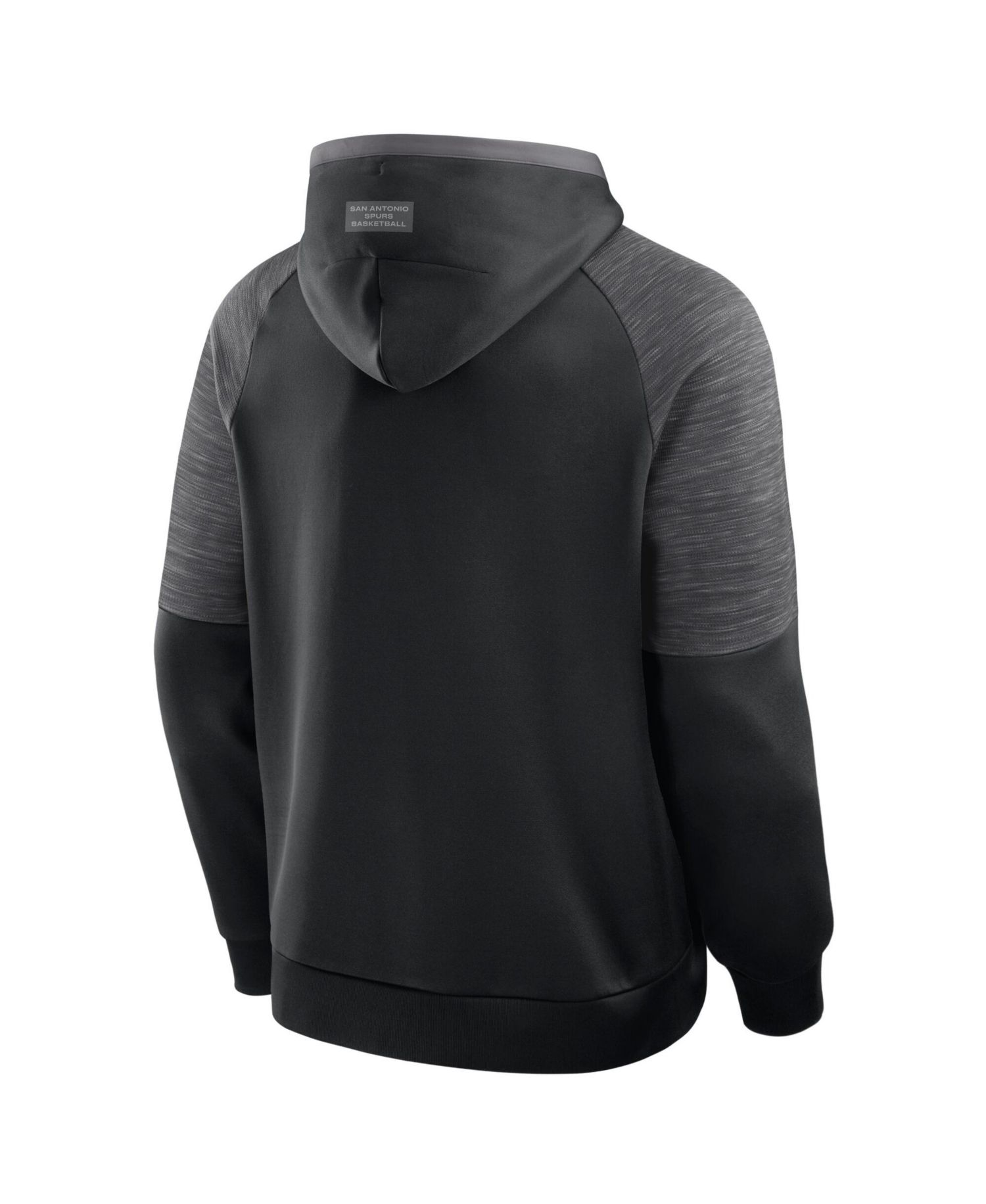 Men's Black San Antonio Spurs Pick Roll Defender Pullover Hoodie