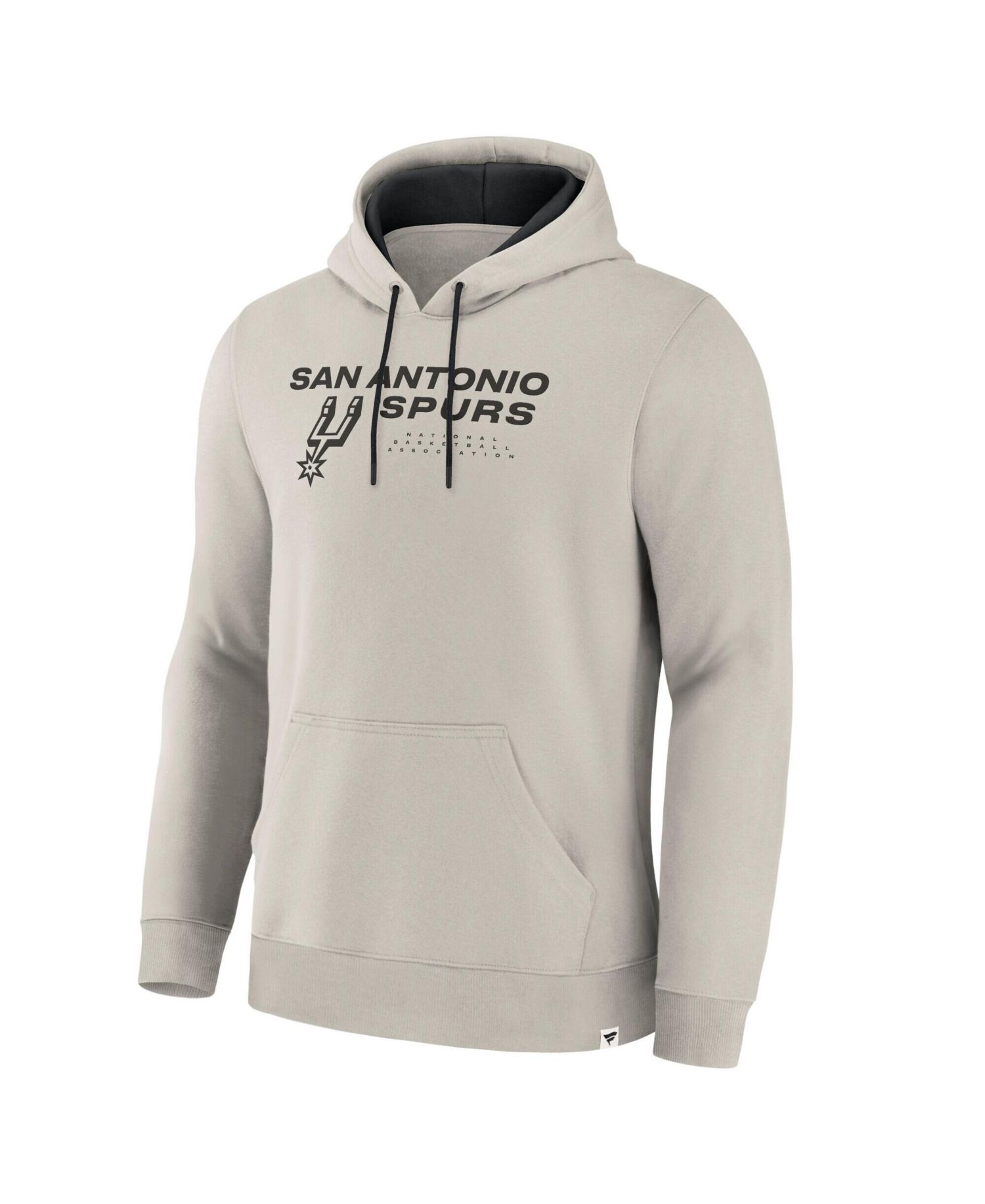Men's Off White San Antonio Spurs Crossover Collection Blocked Shot Premium Pullover Hoodie
