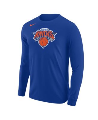 Men's Blue New York Knicks Core Long Sleeve T-Shirt