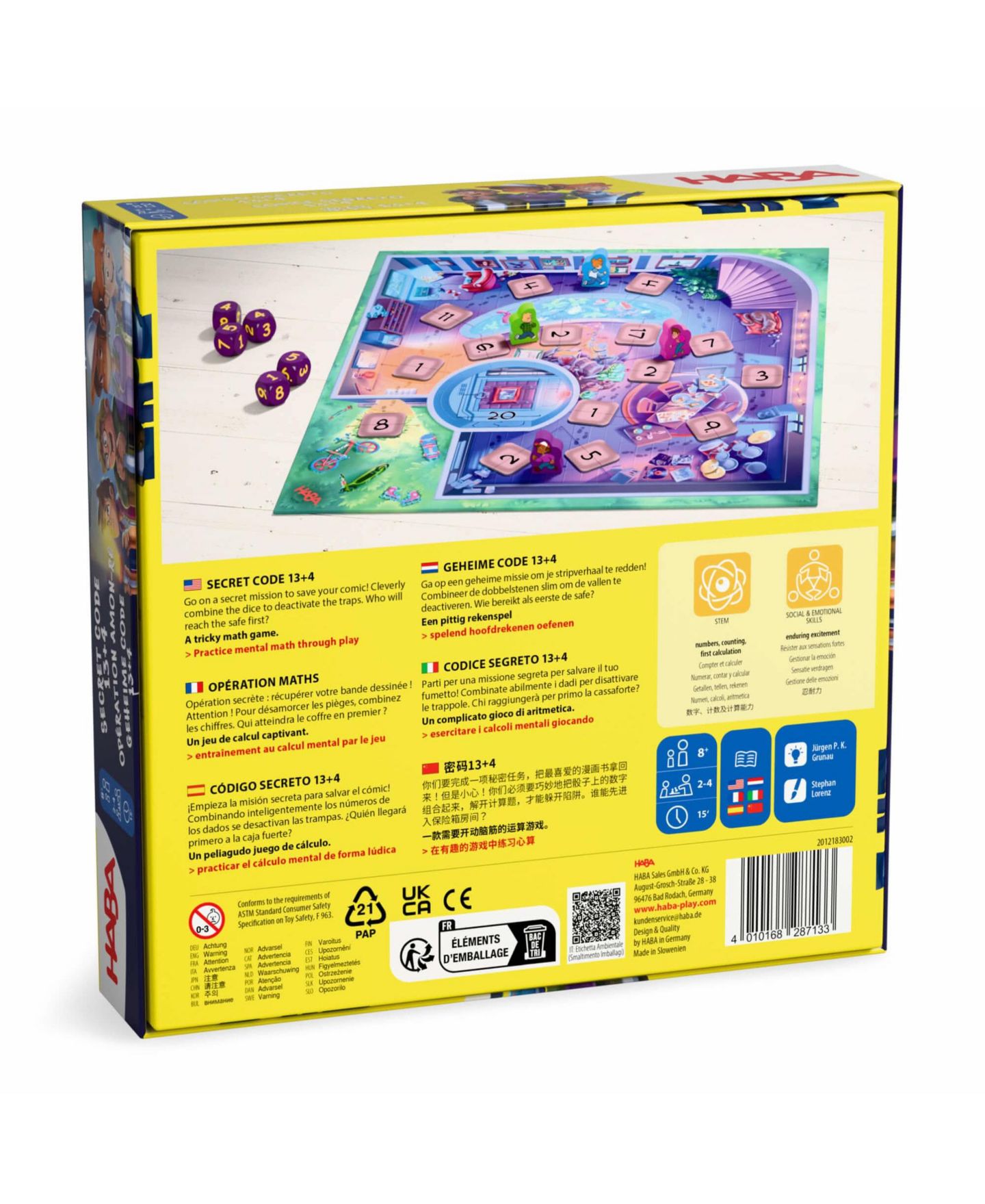 Детская игрушка Haba Secret Code 13+4 Math Game — фото 7