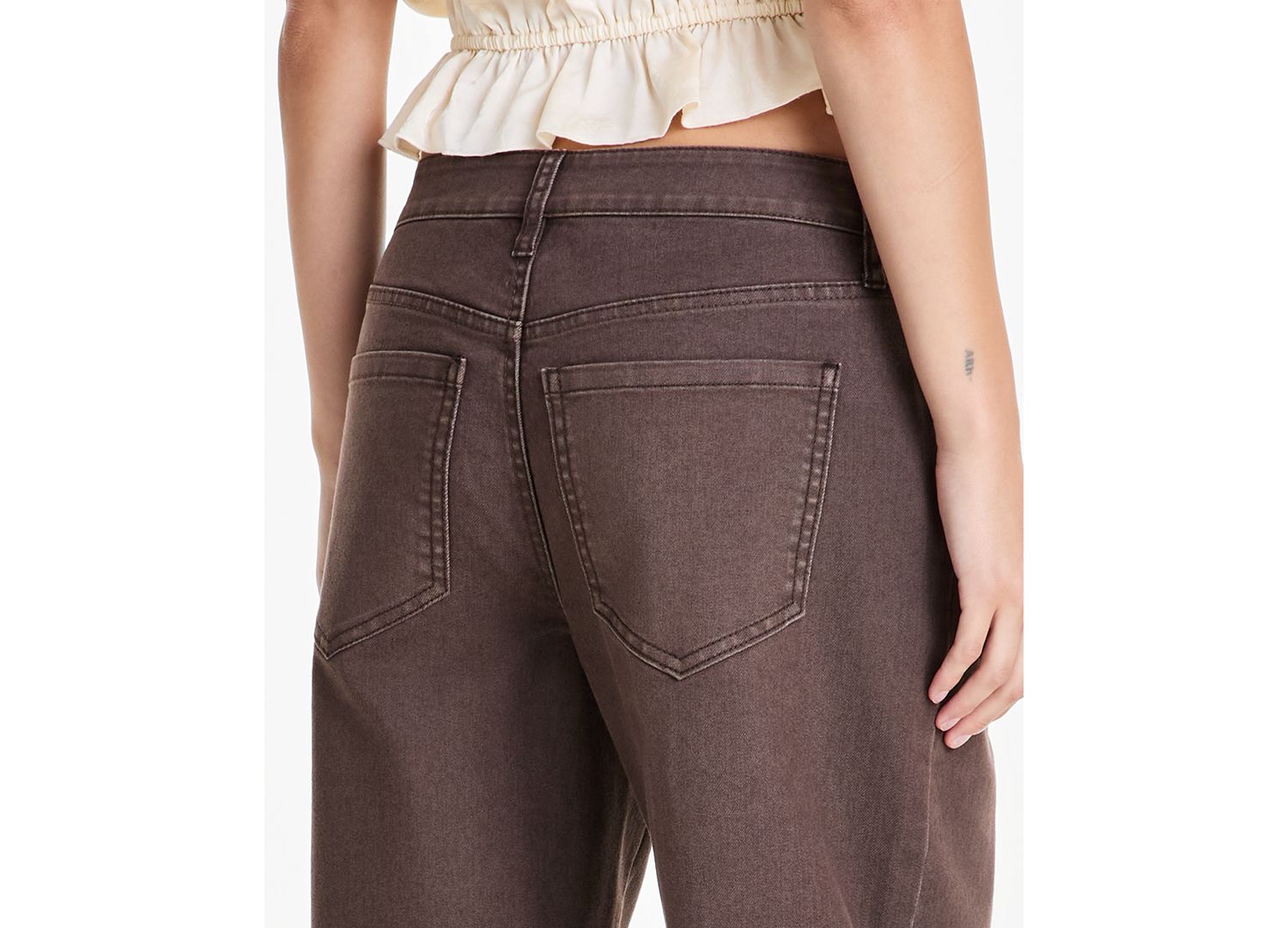 Petite High-Rise Wide-Leg Colored Jeans
