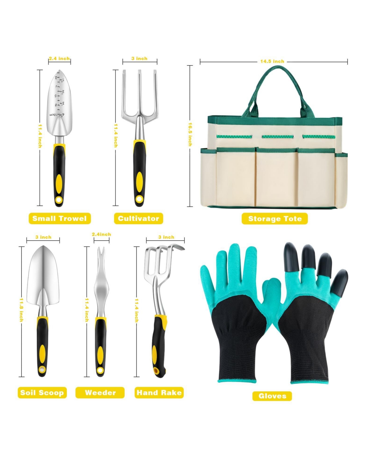 Xdovet Garden Tools Set Aluminum Alloy 7-Piece Gift