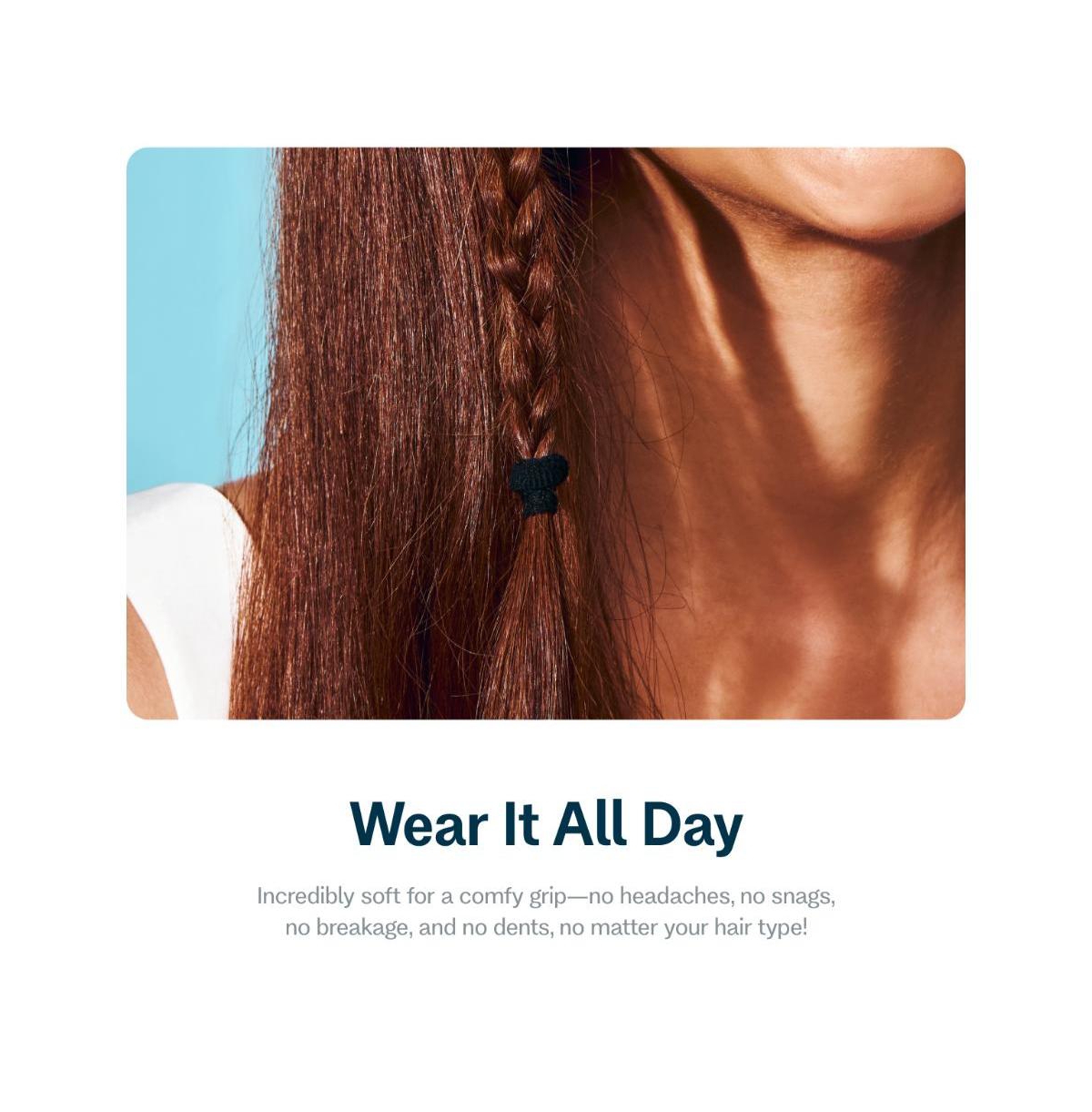 Gimme Beauty X-Fine Hair Bands - Daily-Use Seamless Nylon and Spandex Bands - Gentle-Grip, Zero-Headache and No-Snag Mini Hair Ties