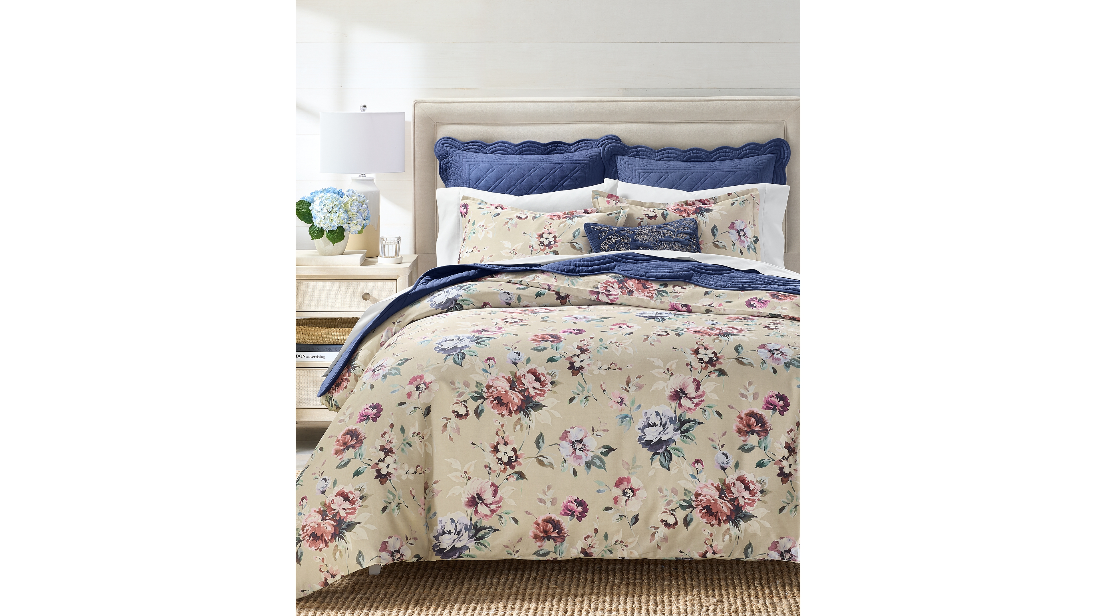 Charter Club Ophelia Floral 3-Piece Comforter Set, Full/Queen, Macy's Exclusive