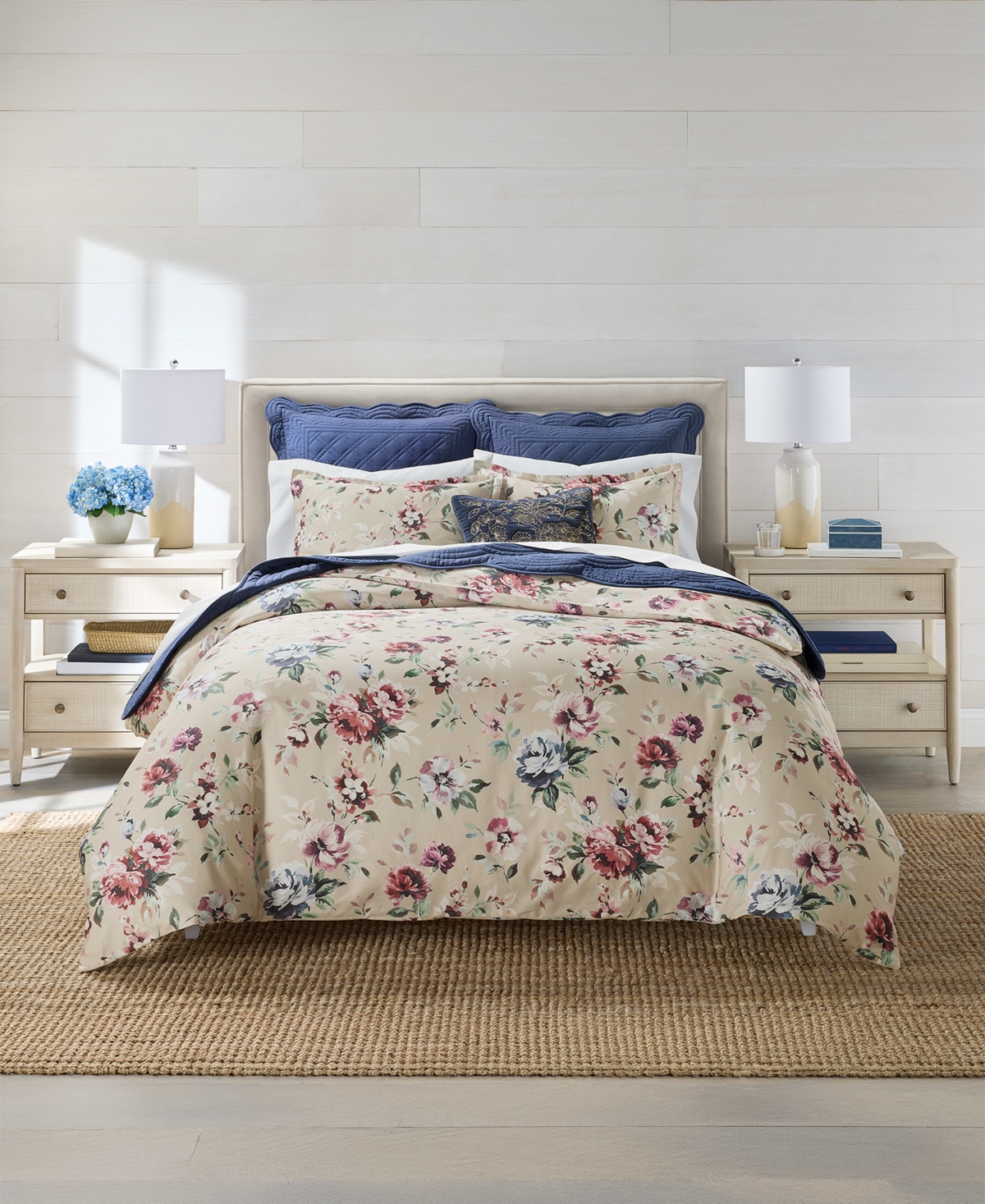 Charter Club Ophelia Floral 3-Piece Comforter Set, King, Macy's Exclusive