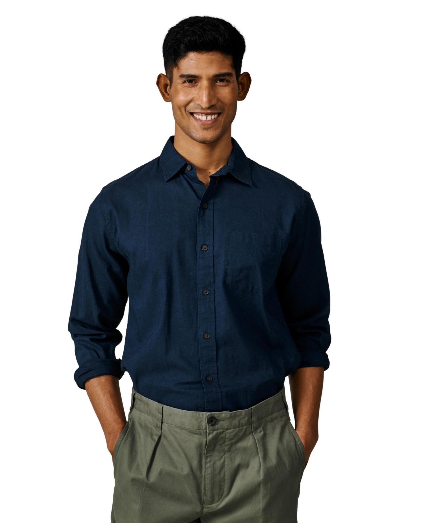 Men's Grainsby Linen Cotton Relaxed Shirt