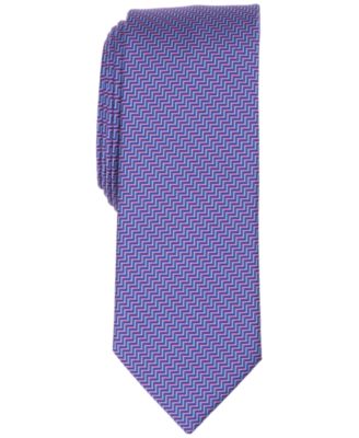 Men's Chevron Pattern Skinny Tie