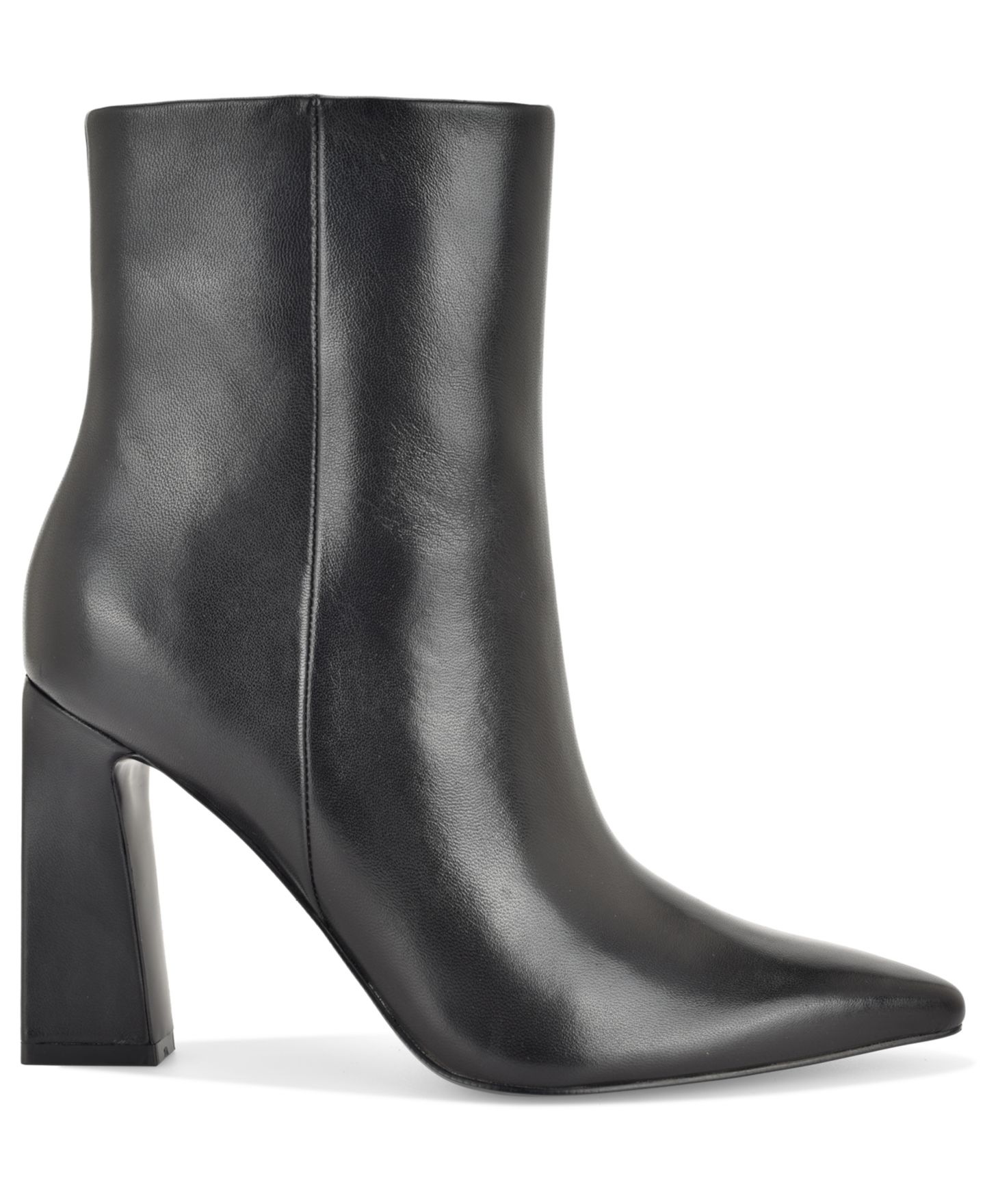 Женские ботинки Nine West Todaye Sculpted Block Heel Booties, цвет: Чёрный кожаный — фото 2