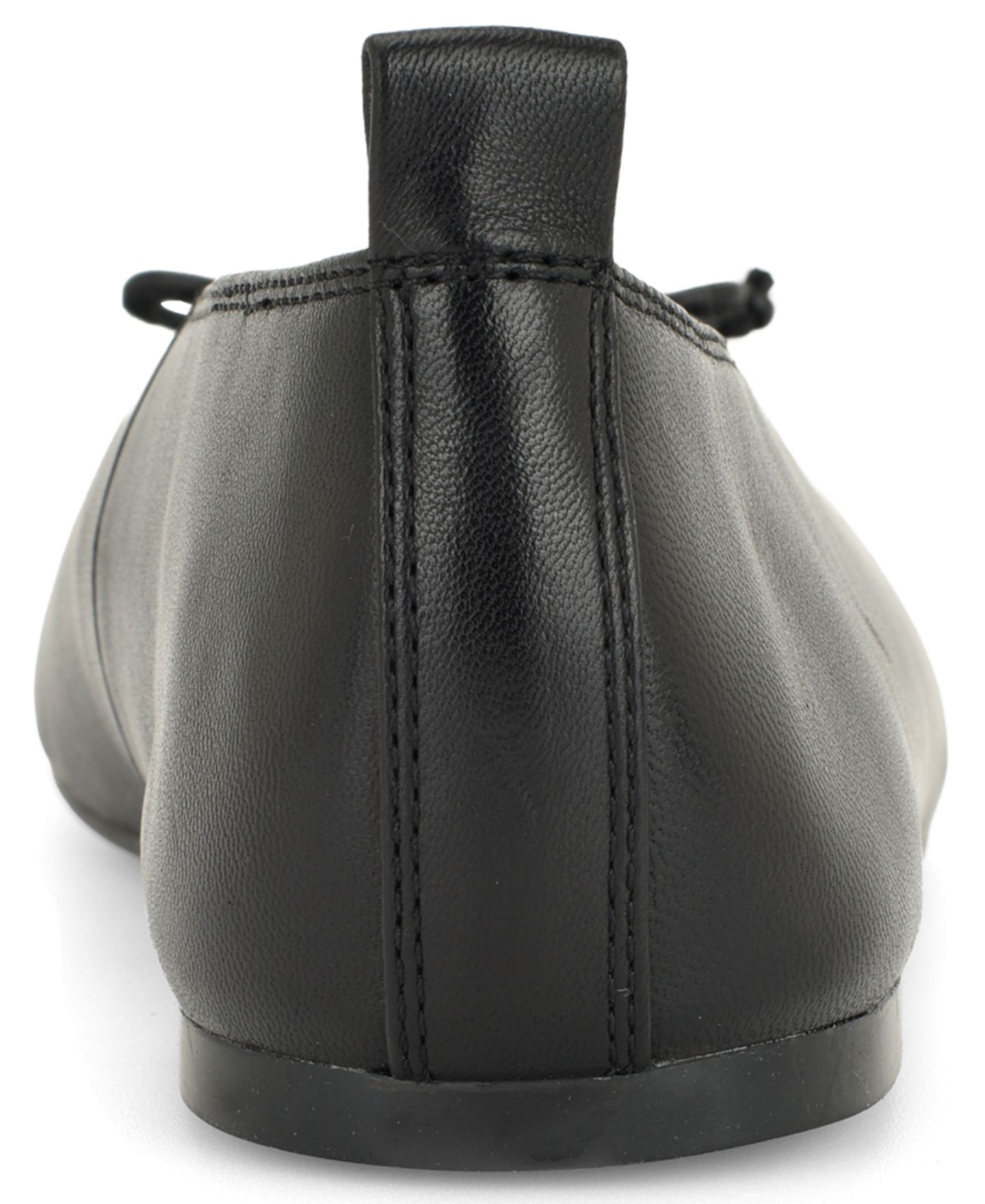 Женские балетки Nine West Smooch Bow Dress Ballet Flats, цвет: Чёрный кожаный — фото 3