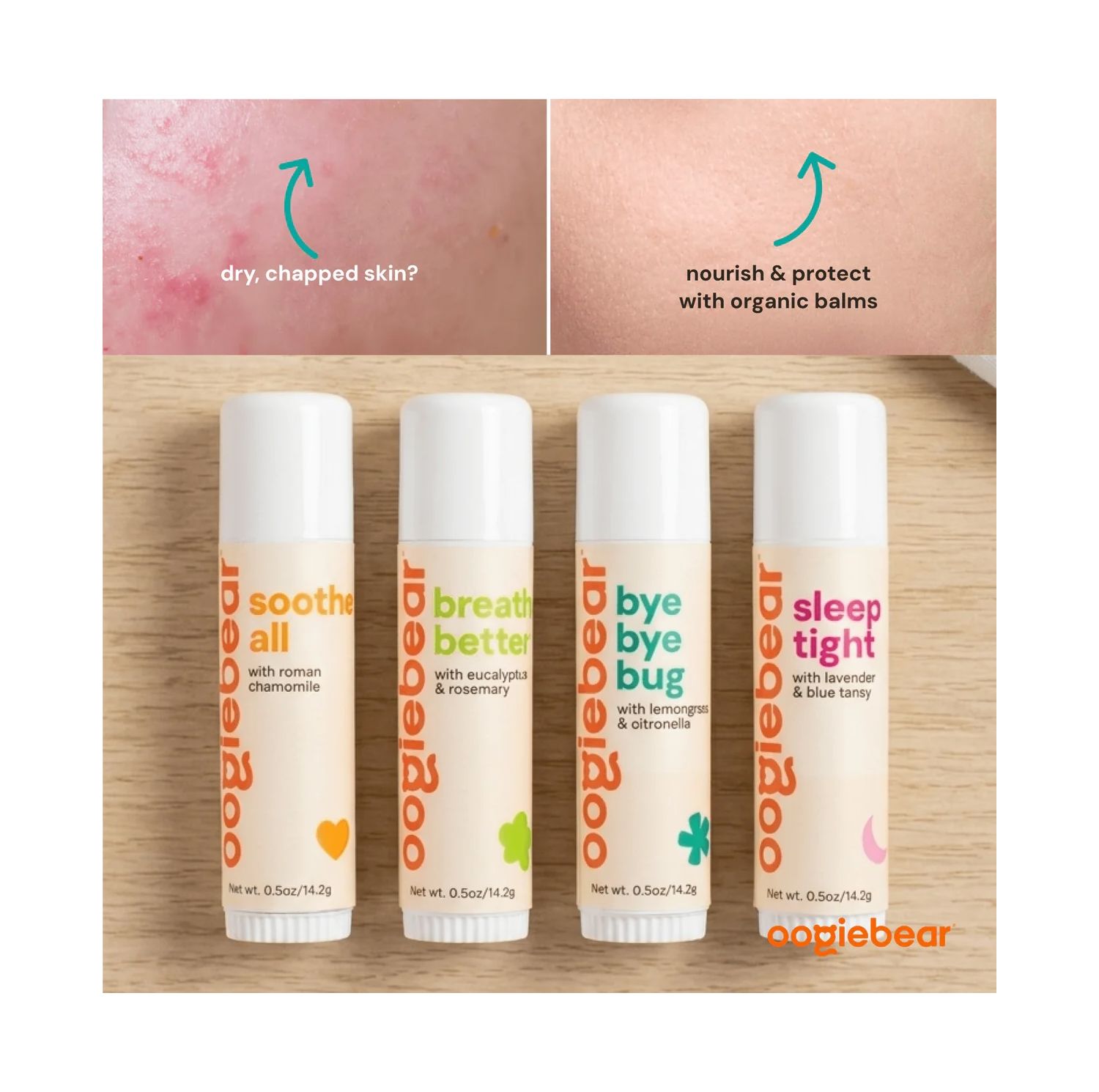 Baby 4-Pack Organic Balm Collection