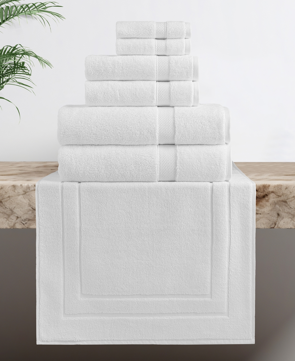 Linum Home Textiles Anovia Turkish Cotton Oversized -Piece Towel Set