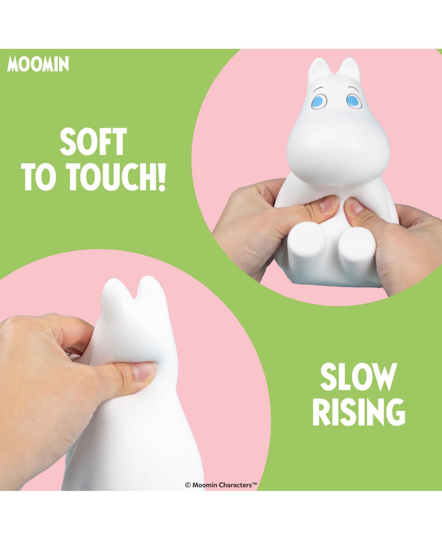 Детские мягкие игрушки Hamee Moomintroll Jumbo Slow-Rising Collectible Squishy Toy — фото 4