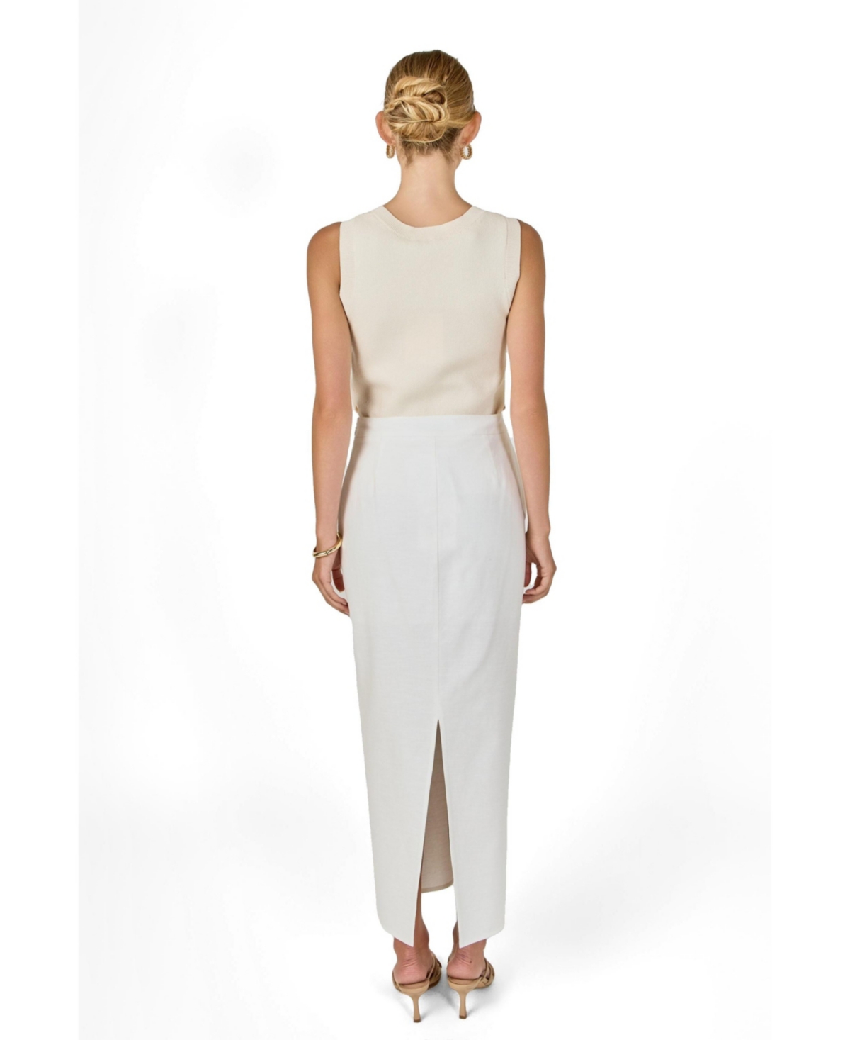 endless rose Women's Linen Maxi Skirt