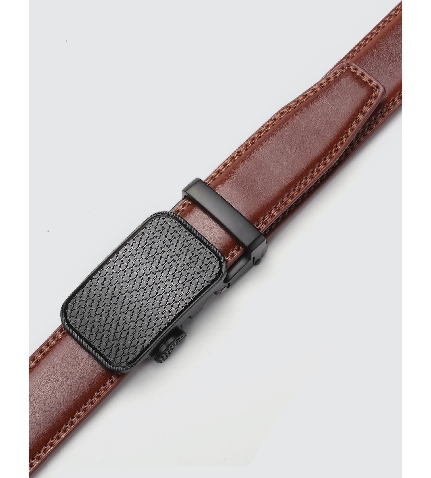 Men's Diagonal Weave Ratchet Belt