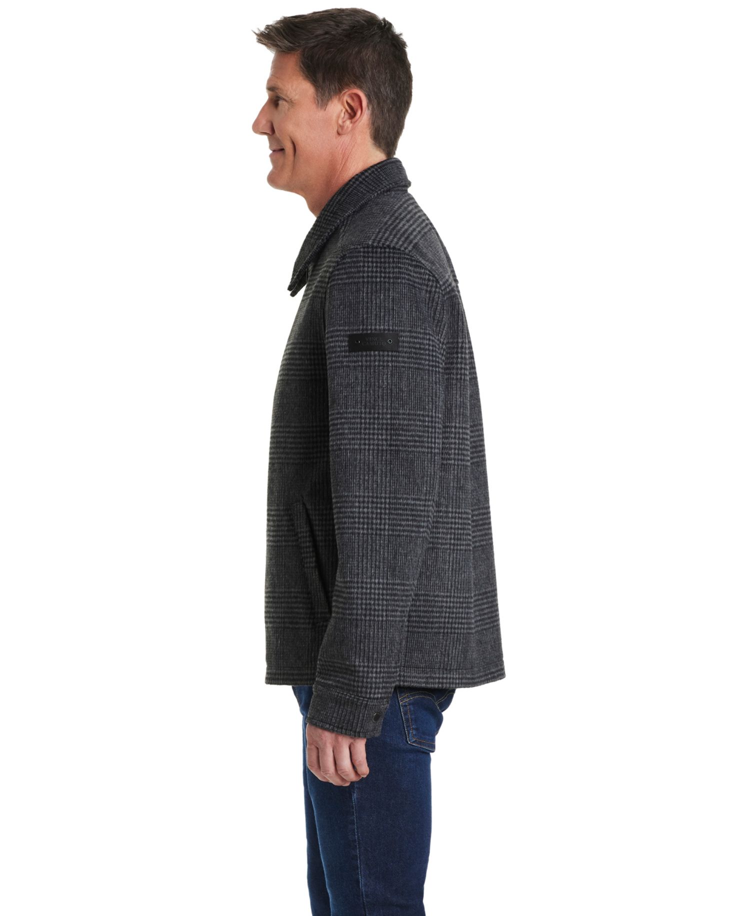 Men's Shirt Collar Plaid Wool Hipster Jacket