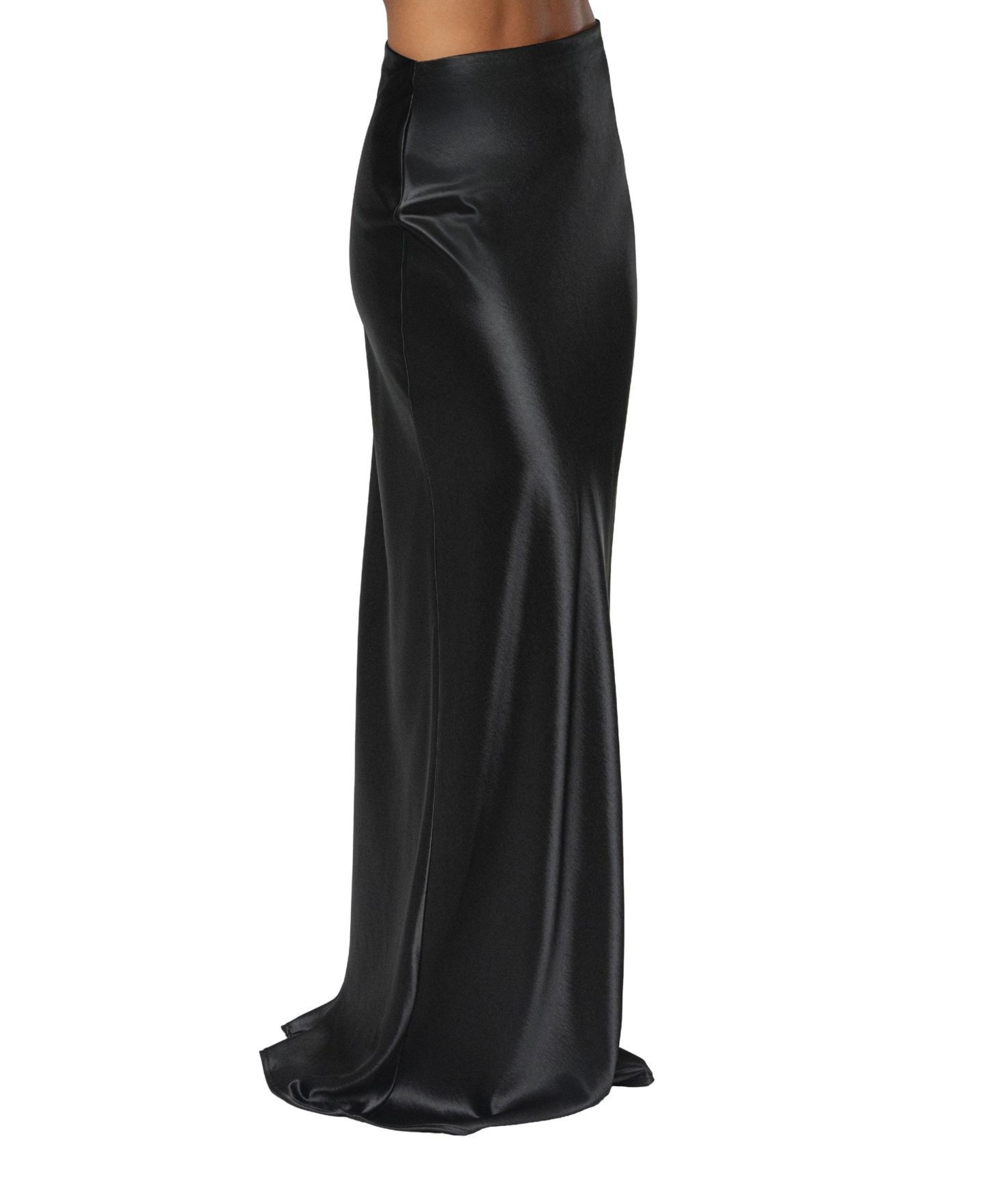 Женская юбка JLUXLABEL Tradition Satin Maxi, цвет: Чёрный — фото 6