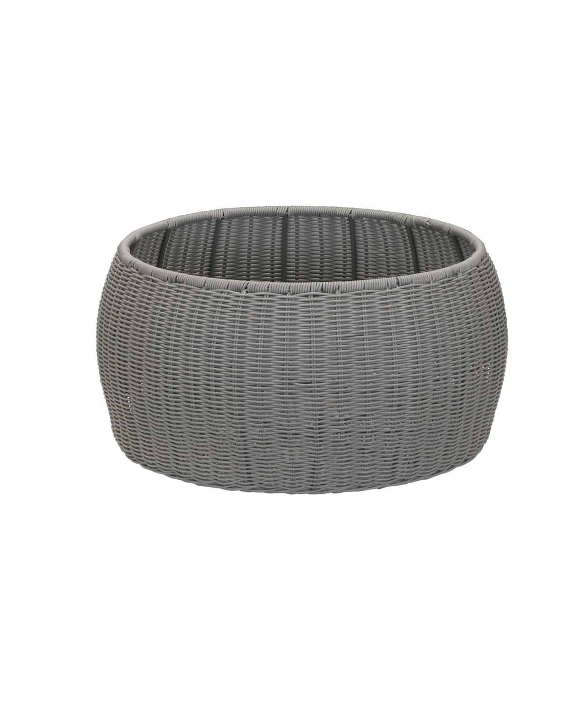 Household Essentials Handwoven Barrel Side Table