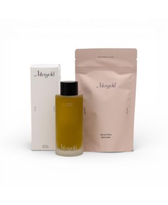 Bath Oil and Salt and Citrus Bath Soak Bundle