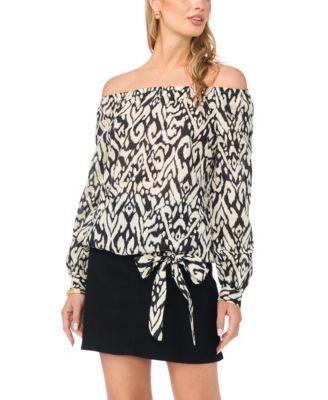 Women's Off-The-Shoulder Long-Sleeve Blouse