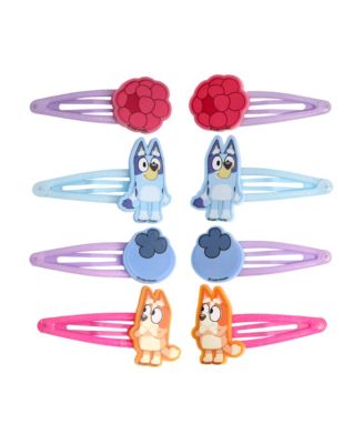 Hair Clips 8-Piece Set Official License, Snap Back Hair Clip, Bluey Accessories