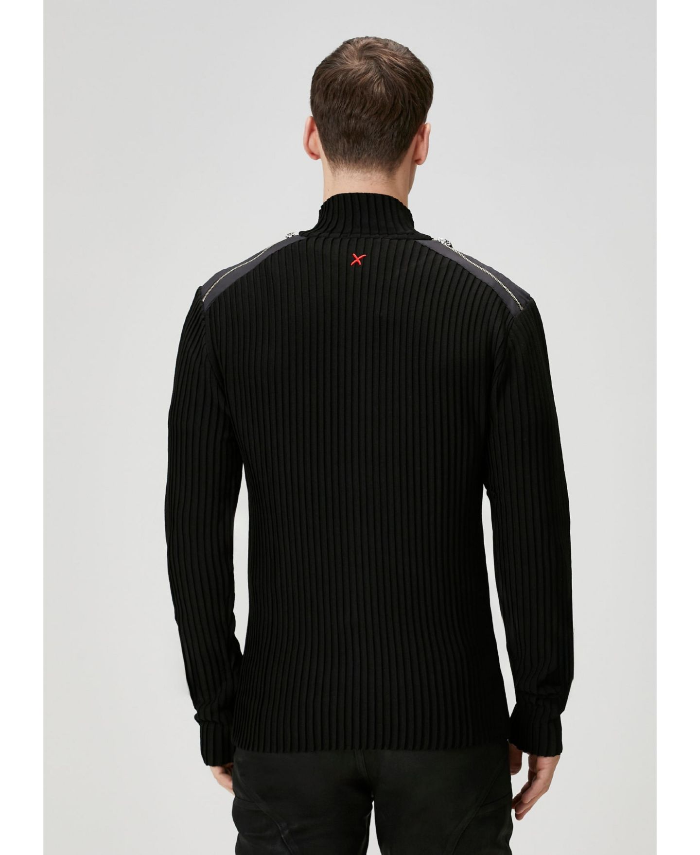 Мужской кардиган PCFG Zip Detail Knit, цвет: Чёрный — фото 7
