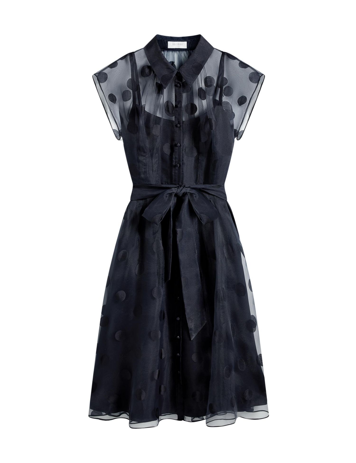Women's Tess Sheer Polka Dot Shirt Dress