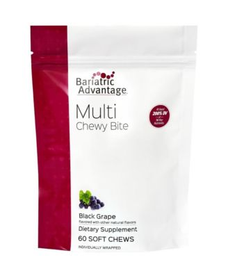 Multi Chewy Bite Soft Chew Multivitamin for Bariatric Surgery Patients Chewable Multivitamin with Folic Acid 60 Count