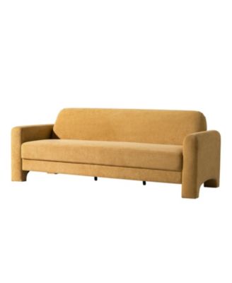 Isai Modern Curved Velvet Sofa